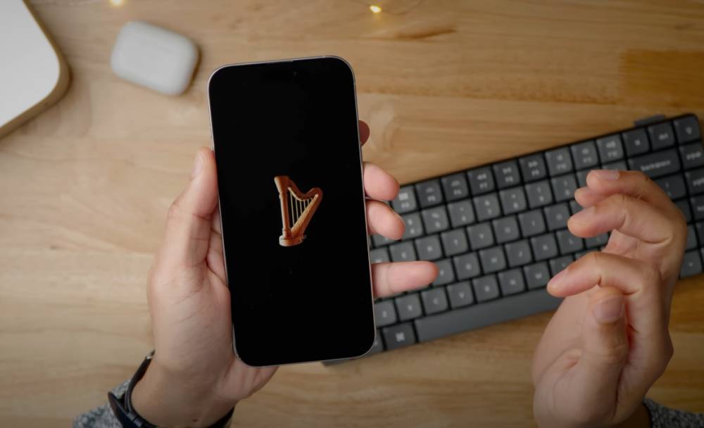 Pembaruan iOS 18.4 memperkenalkan emoji baru, salah satunya Harpa (youtube.com/9to5Mac)