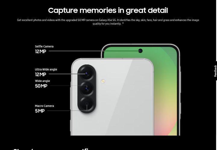 ilustrasi kamera Samsung Galaxy A56 (samsung.com)