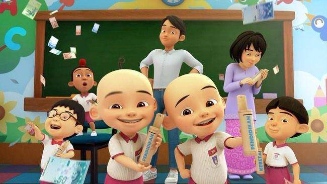 Upin dan Ipin bersama teman-teman di Tadika Mesra. (dok. Les' Copaque Production/Upin & Ipin)