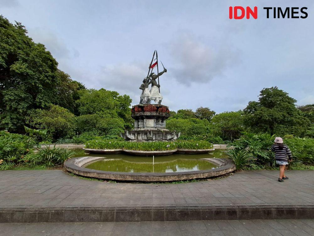 Ilustrasi Kota Denpasar, Lapangan Puputan Badung. (IDN Times/Irma Yudistirani)