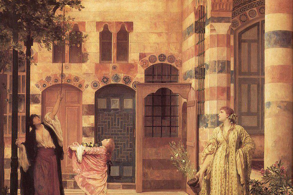 ilustrasi pemukim Yahudi di Damaskus (commons.wikimedia.org/Frederic Leighton)
