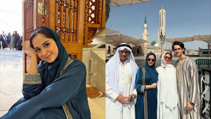 10 Potret Artis India Jannat Zubair Rayakan Lebaran 2025 di Madinah