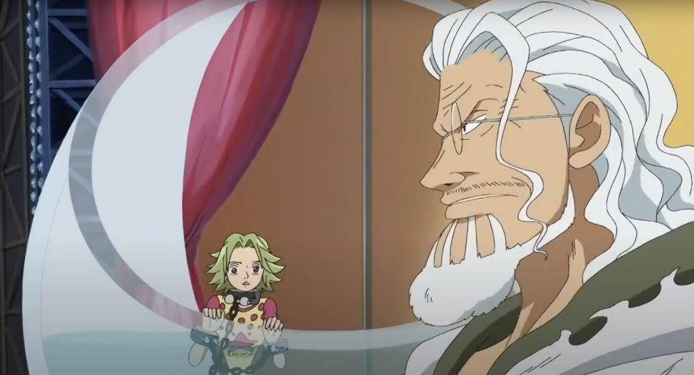 Rayleigh memakai Haoshoku Haki (dok. Toei Animation/One Piece)