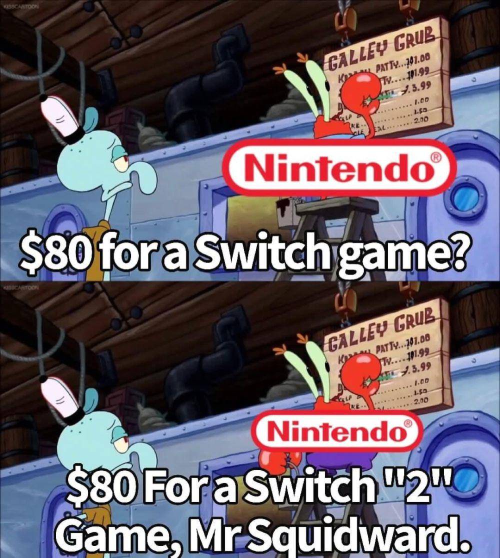 meme harga game Nintendo Switch 2 (reddit.com/user/retroanduwu24)