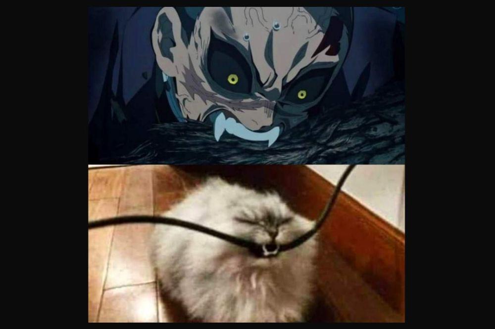 8 Meme Genya Demon Slayer, Senjatanya Paling Nyentrik