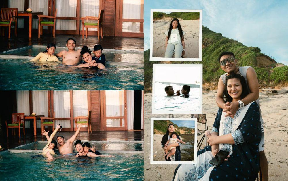 7 Potret Liburan Judika dan Keluarga di Lombok, Penuh Tawa!