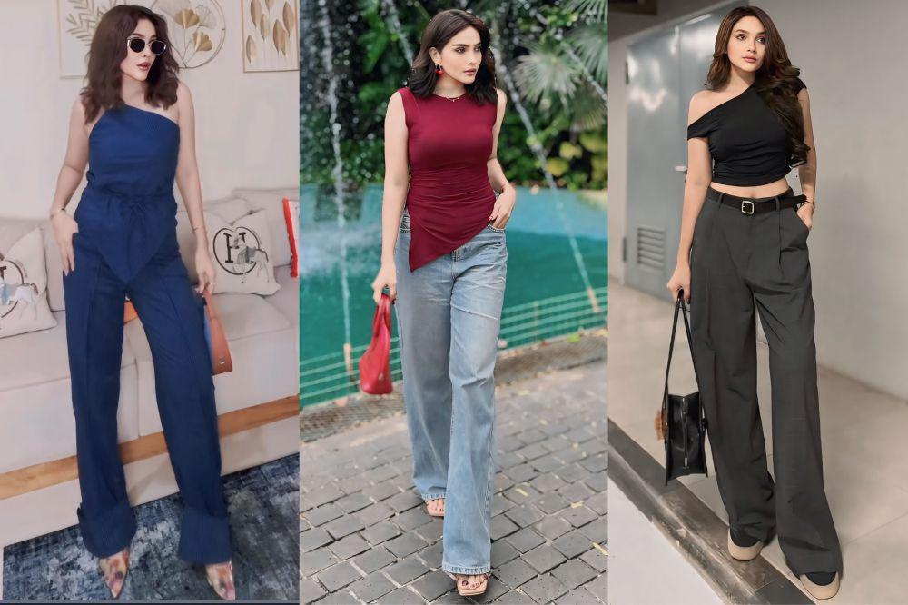 8 Ide OOTD Kasual Aksen Asimetris ala Dafina Jamasir, Badass!