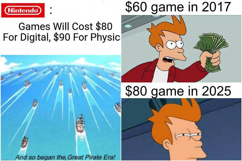 kolase meme harga game Nintendo Switch 2 (reddit.com/user/RSLEGEND1986 | reddit.com/user/AdOtherwise94)