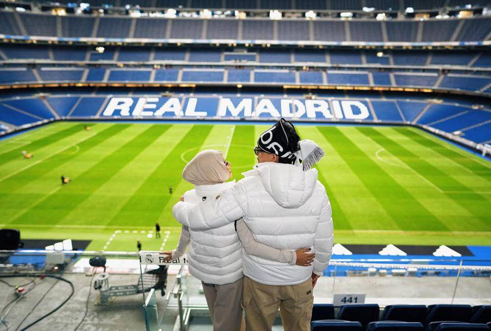 Atta Halilintar ke Stadion Real Madrid (Instagram.com/attahalilintar)