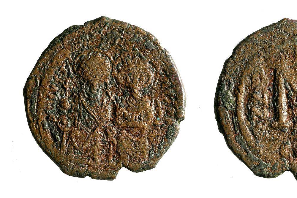 Koin Bizantium dengan foto Justin II (commons.wikimedia.org/Portable Antiquities Scheme)
