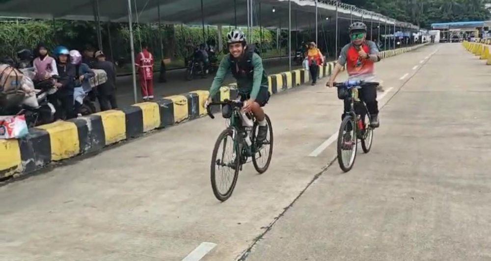 Mudik Antimainstream, Dua Pemudik Gowes dari Serang ke Lampung