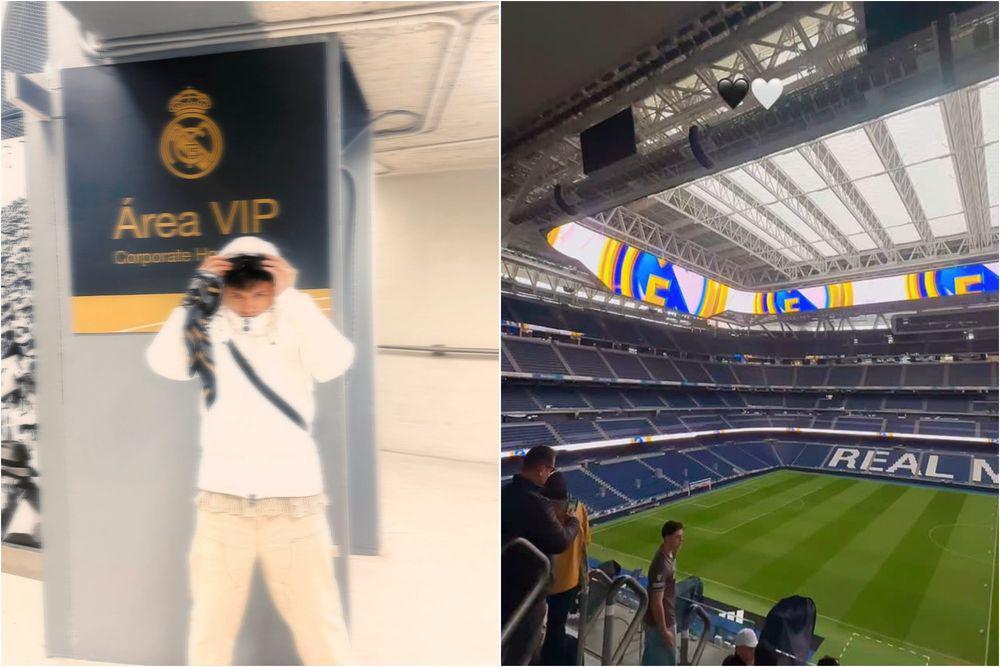 10 Potret Atta Halilintar ke Stadion Real Madrid di Spanyol, Happy!