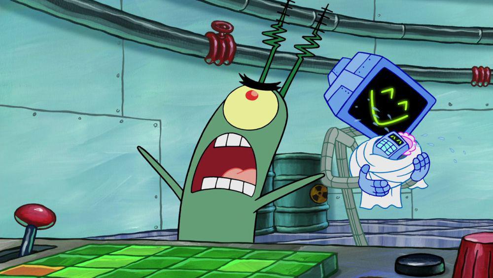 Plankton tidak senang memiliki seorang anak. (dok. Nickelodeon/SpongeBob SquarePants)