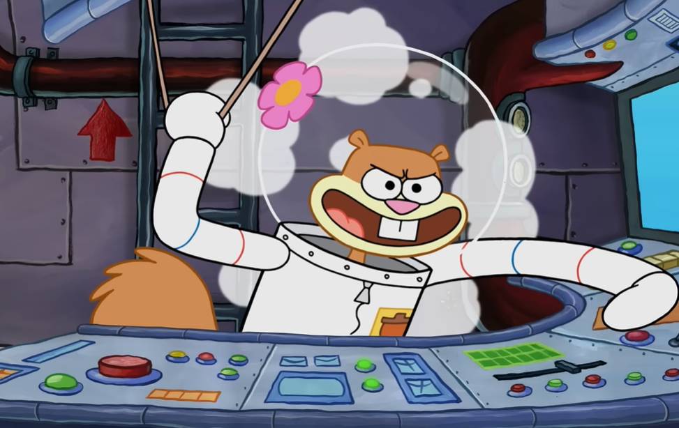 cuplikan Sandy menjelajahi Bikini Bottom (dok. Nickelodeon/SpongeBob SquarePants)