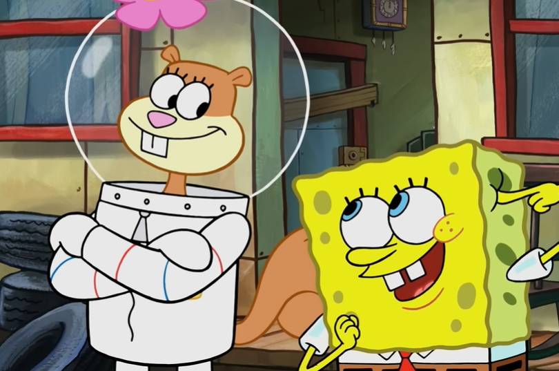 cuplikan Sandy membantu SpongeBob (dok. Nickelodeon/SpongeBob SquarePants)