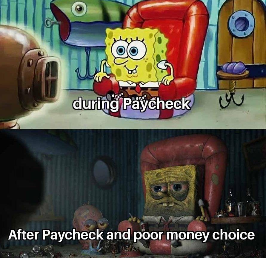 meme SpongeBob tentang gajian (reddit.com/user/AffluentAura)