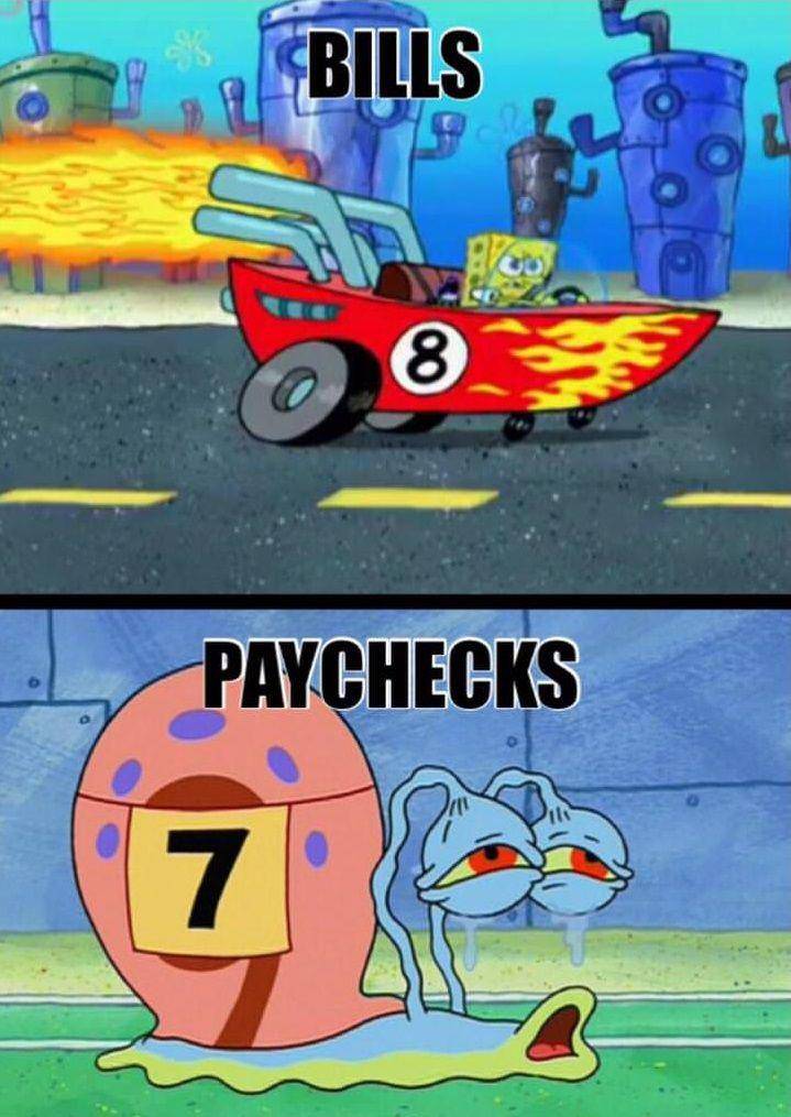 meme SpongeBob tentang gajian (reddit.com/user/xMusclexMikex)