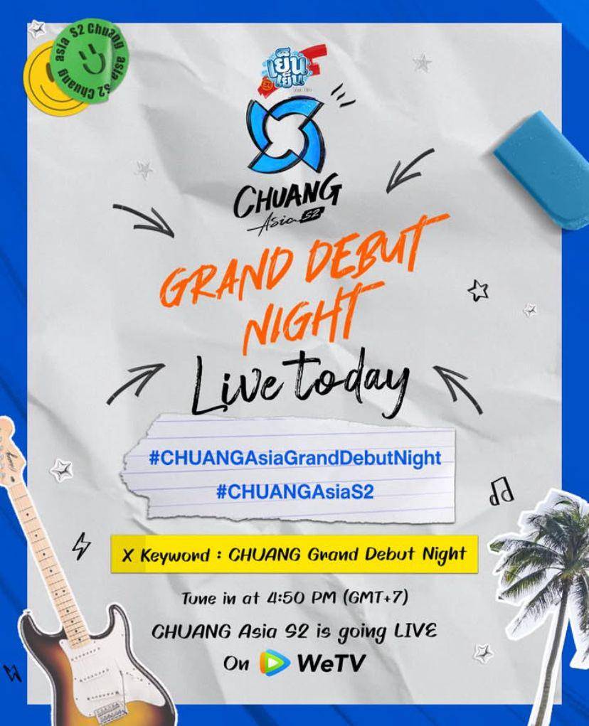 jadwal dan tempat nonton Grand Debut Night Chuang Asia 2 (Instagram.com/chuang.asia)