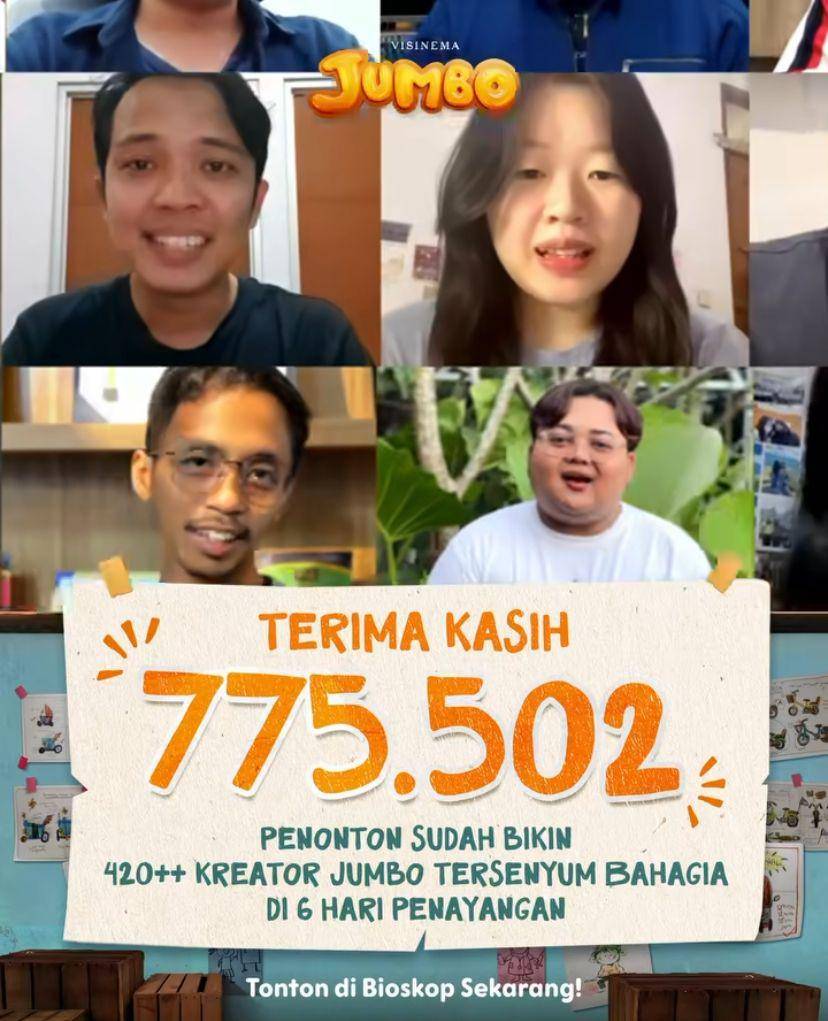 film Jumbo tembus 700 ribu penonton (Instagram.com/visinemastudios)
