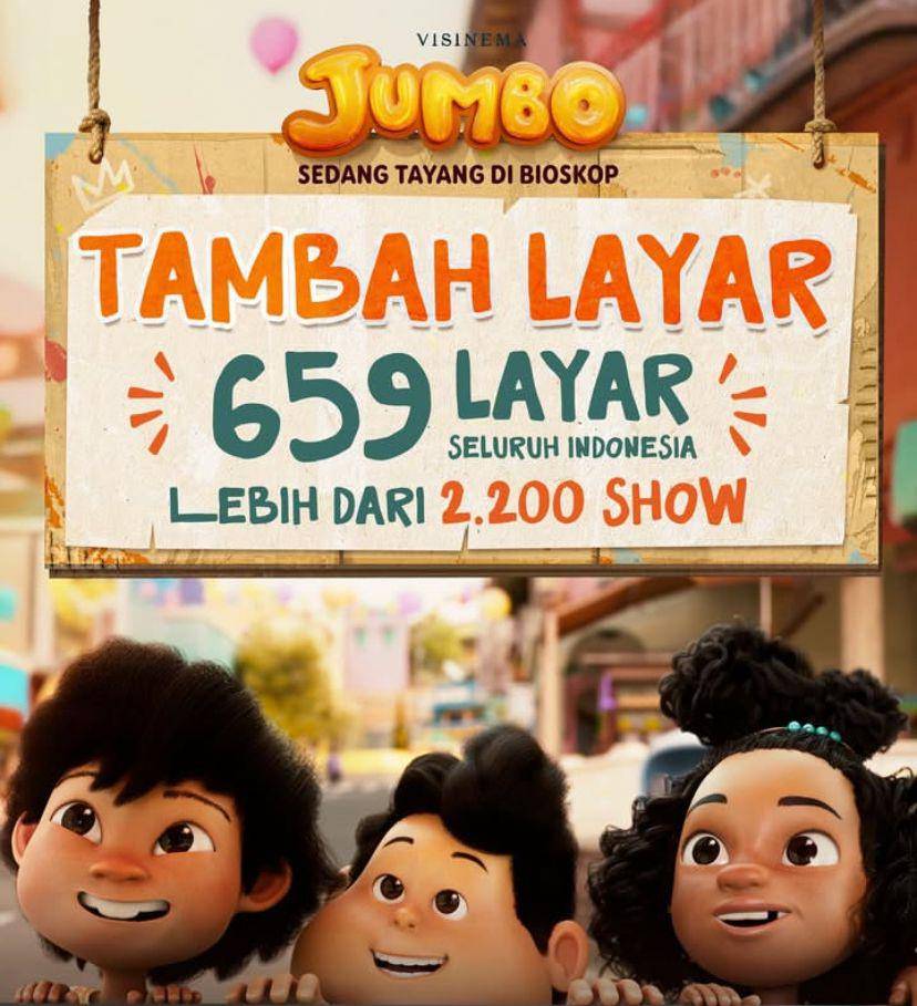 film Jumbo tembus 700 ribu penonton (Instagram.com/visinemaid)