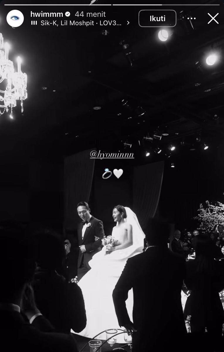 potret pernikahan Hyomin T-Ara (Instagram.com/hwimmm)