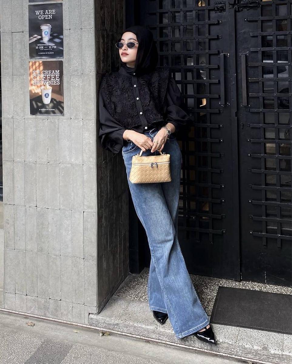 potret ide OOTD hijab smart casual look ala Masruroh (instagram.com/masrurohmzyd)