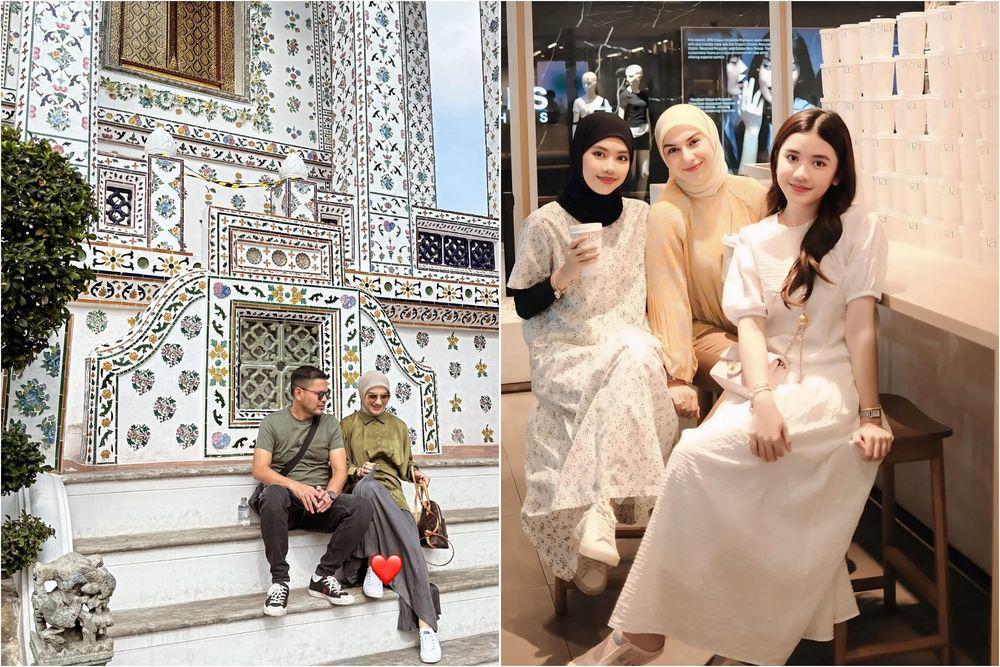 8 Potret Keluarga Irish Bella Libur Lebaran ke Thailand, Happy!