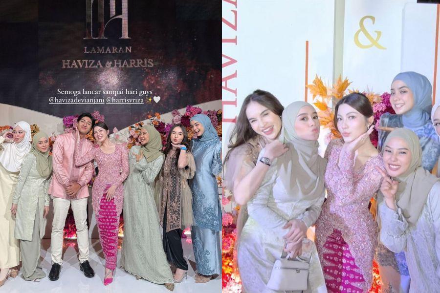 Gaya Artis di Lamaran Harris Vriza-Haviza Devi, Lesti Kejora Hadir!