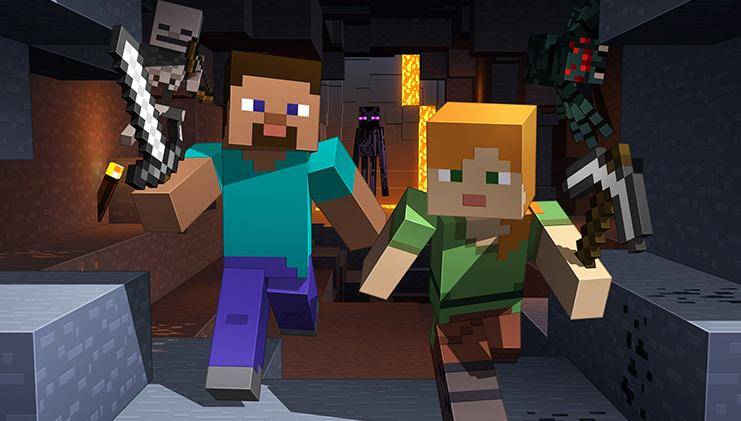 Steve dan Alex minecraft 02.jpg