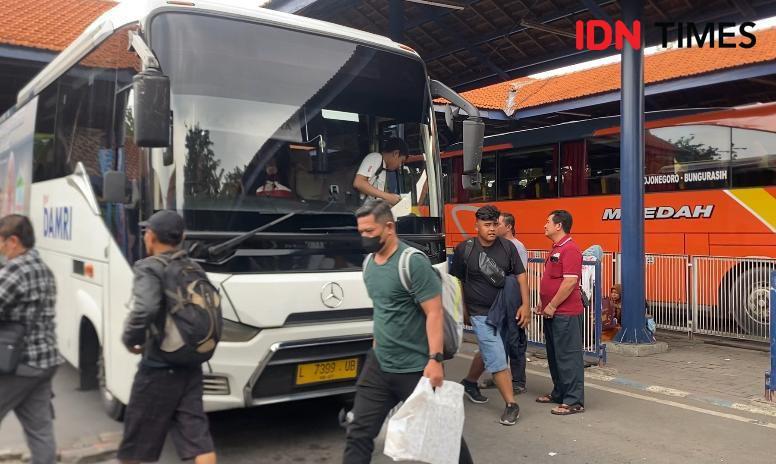 Puncak Arus Mudik Hari Ini, Terminal Purabaya Cenderung Landai