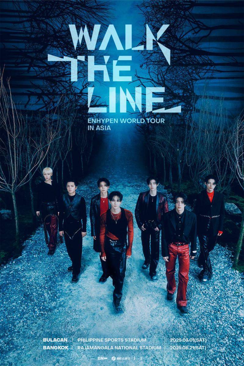 tur dunia ENHYPEN bertajuk WALK THE LINE (x.com/BELIFTLAB)