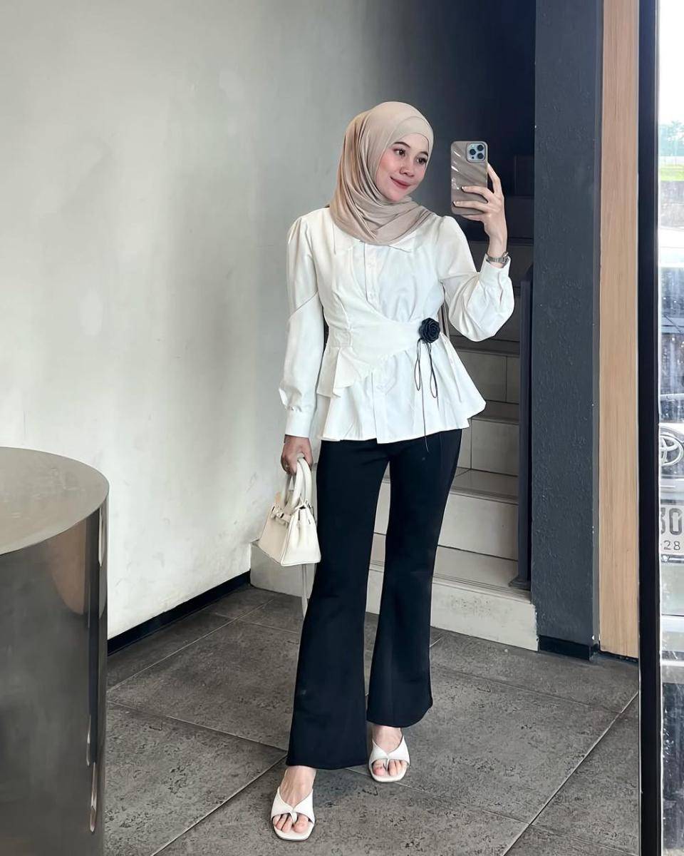 potret ide OOTD kasual yang playful and girly ala Nabillah Mei (instagram.com/nabillahmeii)