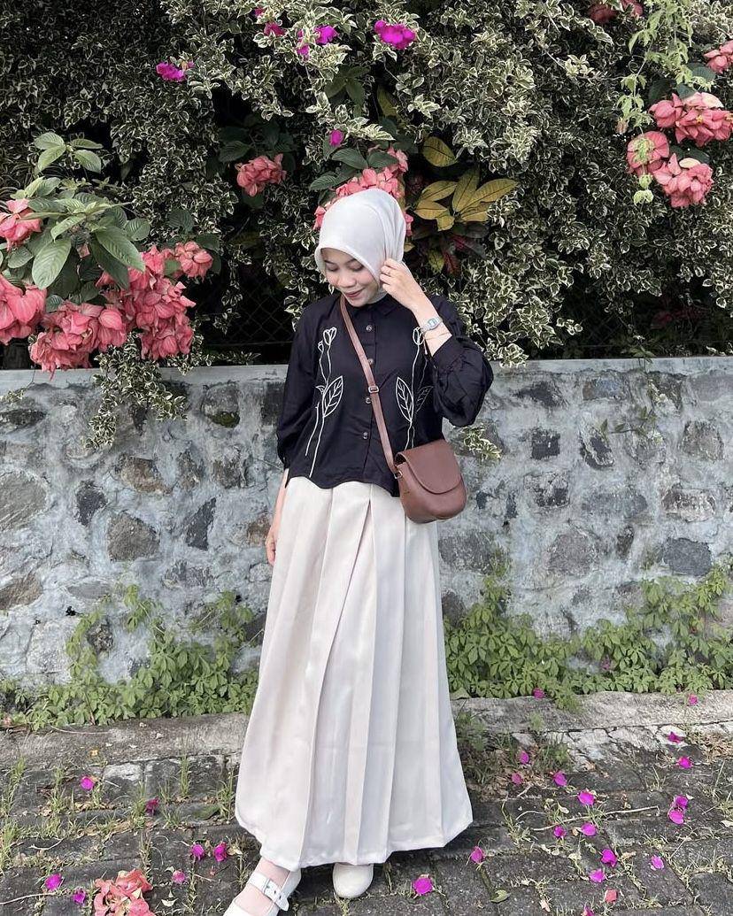 potret ide OOTD kasual yang playful and girly ala Nabillah Mei (instagram.com/nabillahmeii)