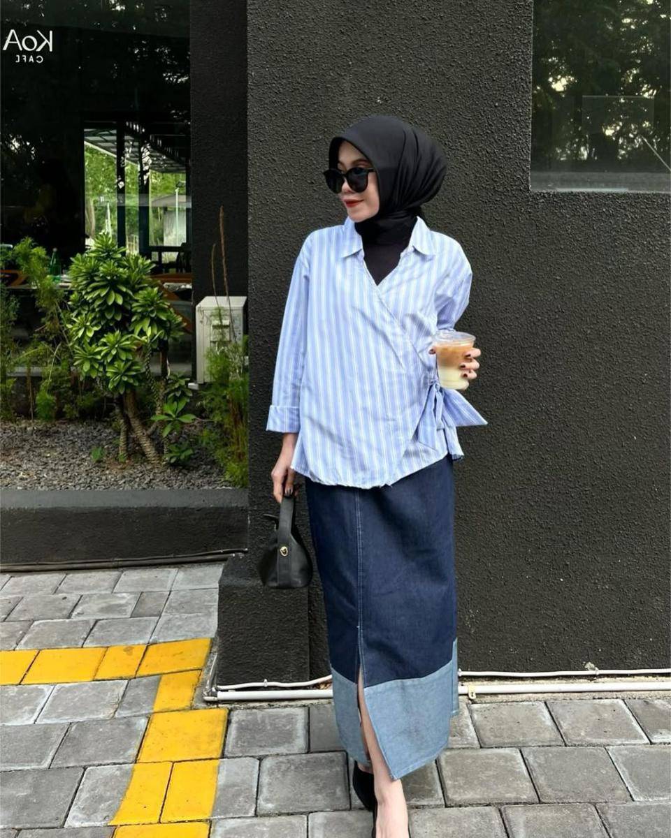 potret ide OOTD kasual yang playful and girly ala Nabillah Mei (instagram.com/nabillahmeii)