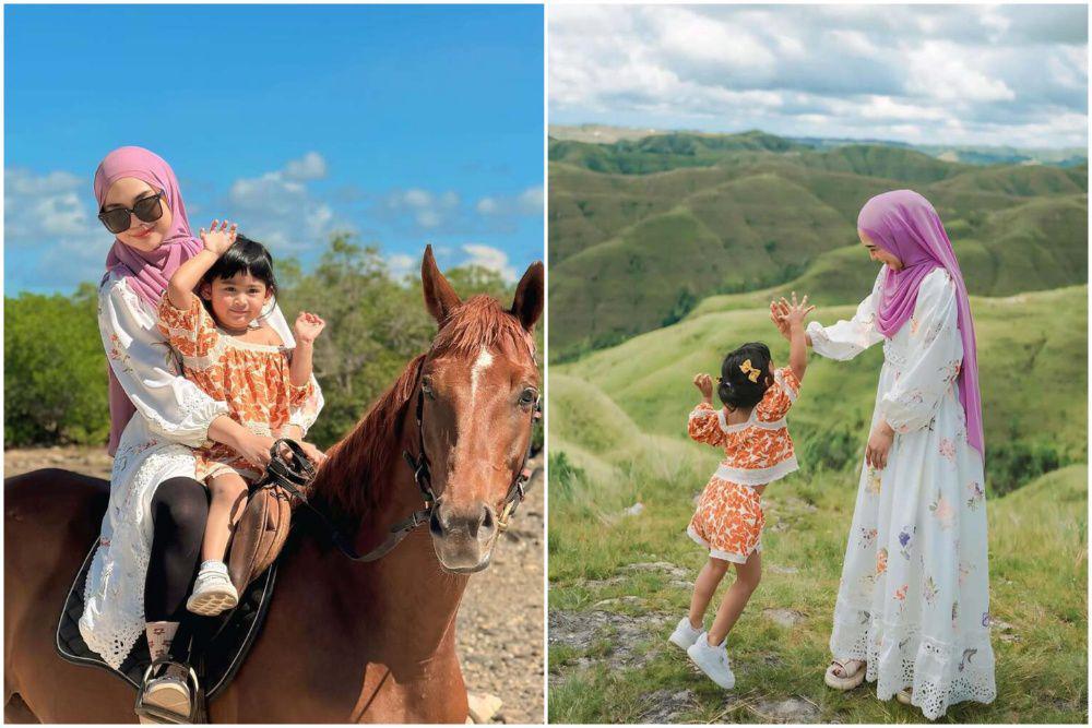 9 Potret Ria Ricis dan Moana Liburan ke Sumba, Puas Main di Alam