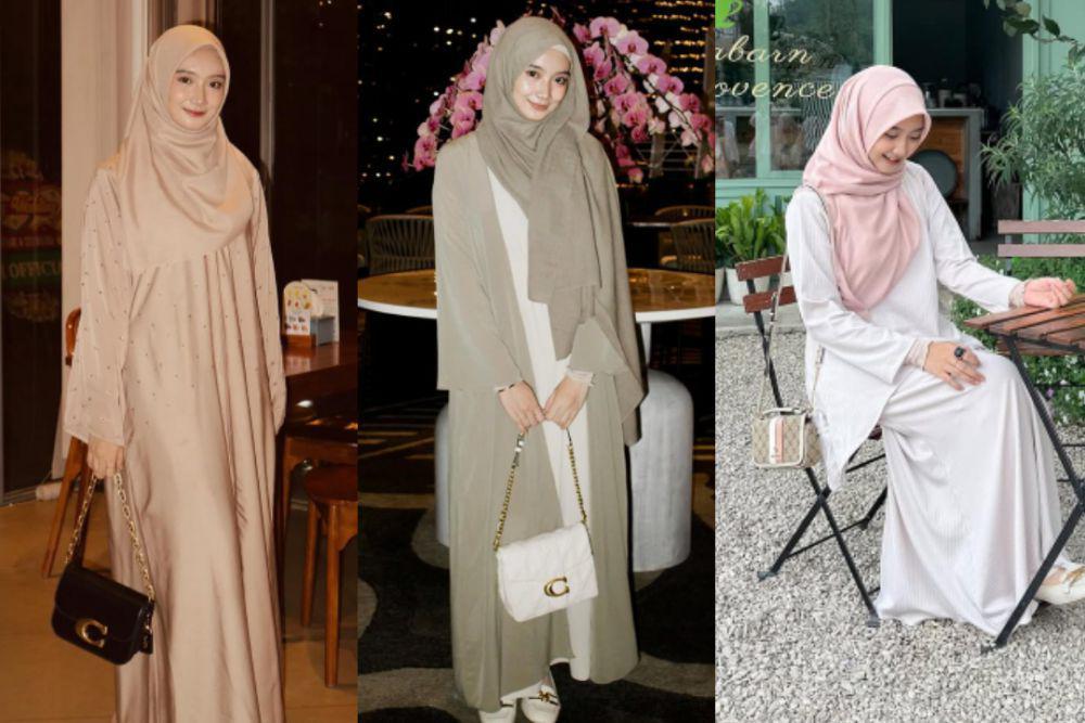 8 Inspirasi Outfit Hangout Berhijab Syar'i ala Andena Zabrina