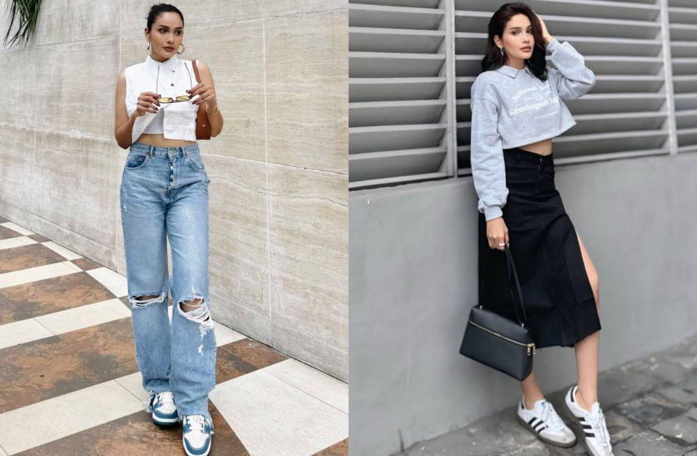 9 Ide Padu Padan Crop Top ala Dafina Jamasir, Kekinian!