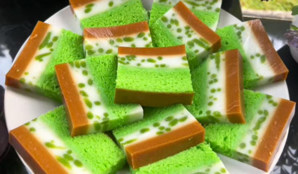 Resep Cake Puding Cendol Gula Merah yang Lembut dan Legit