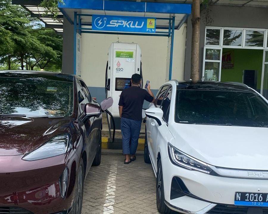 Masa Siaga Lebaran, PLN Lampung Catat 1.080 Kali Transaksi di SPKLU