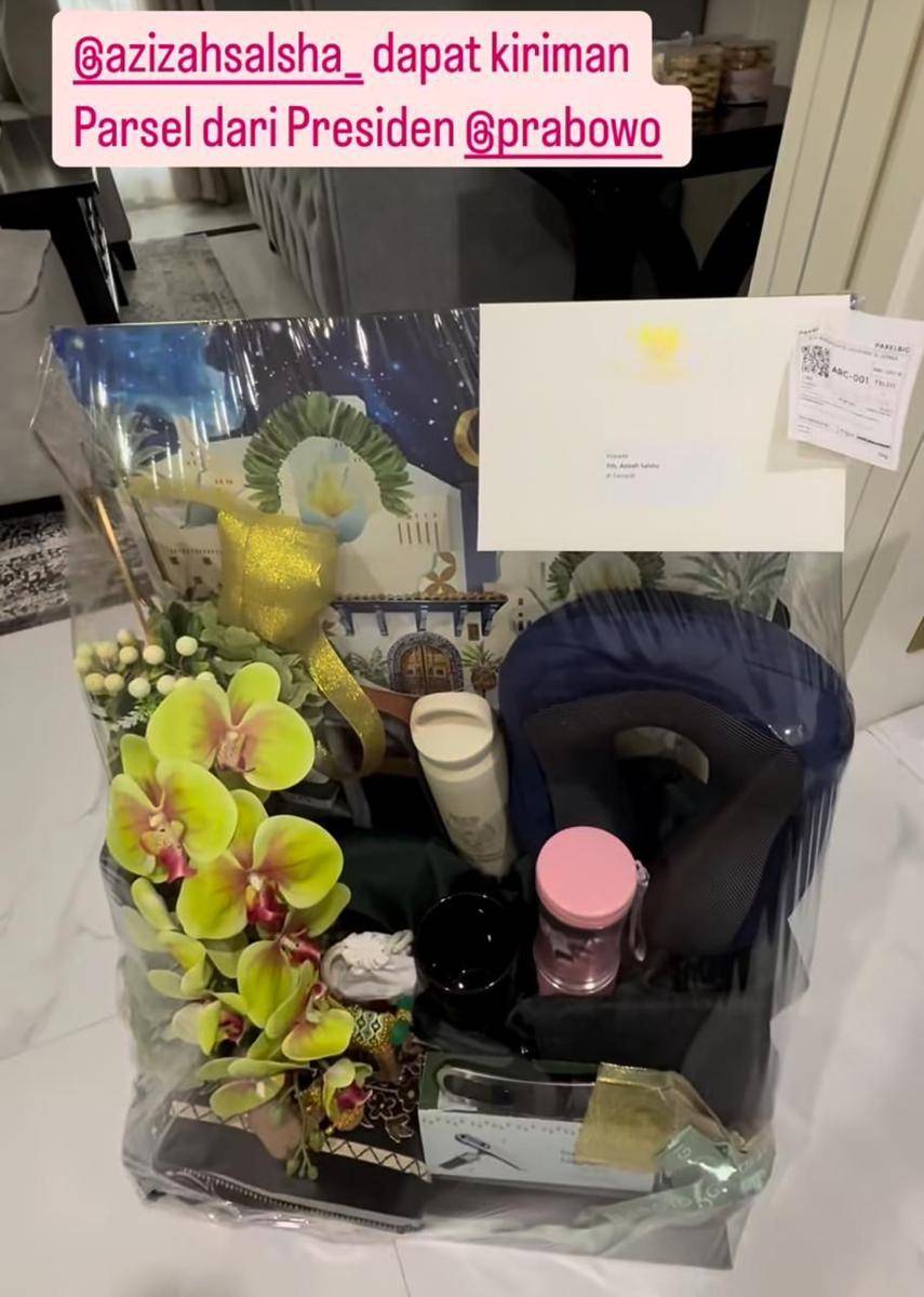 Artis dapat hampers Lebaran dari Presiden Prabowo (instagram.com/andre_rosiade)