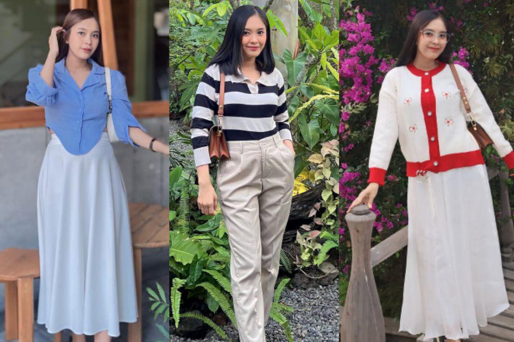 8 Inspirasi Outfit Kasual untuk Nongkrong di Kafe ala Gelia Linda