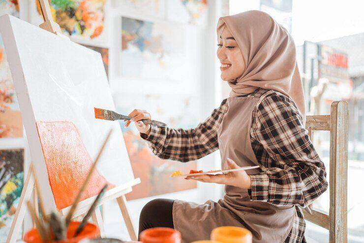 Ilustrasi melukis (freepik.com/EyeEm)