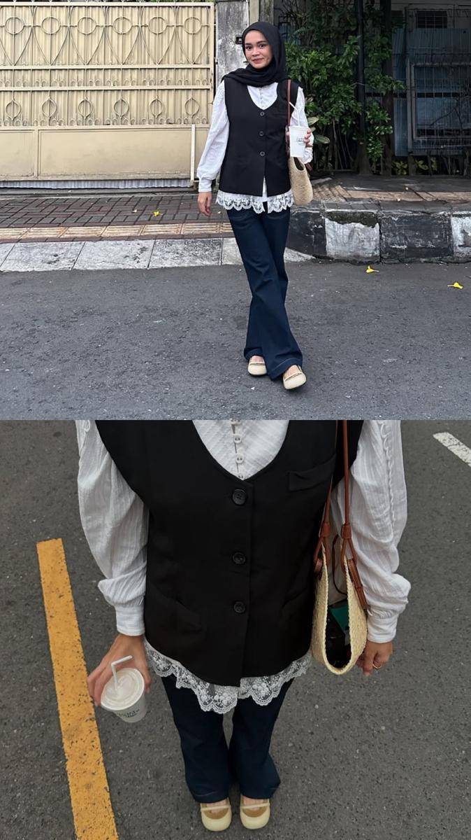 potret ide OOTD kasual hijab ala Yure Zalina (instagram.com/yurezalina)