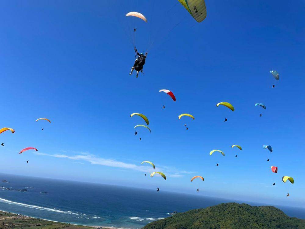 Kejuaraan dunia paralayang tahun 2024 di Sky Lancing Lombok Tengah. (dok. Istimewa)