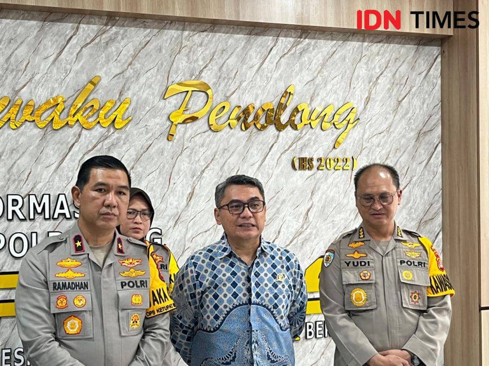 Kunjungan tim Komnas HAM ke Mapolda Lampung, Selasa (8/4/2025). (IDN Times/Tama Yudha Wiguna).
