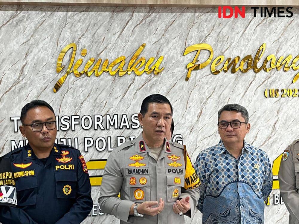 Kunjungan tim Komnas HAM ke Mapolda Lampung, Selasa (8/4/2025). (IDN Times/Tama Yudha Wiguna).