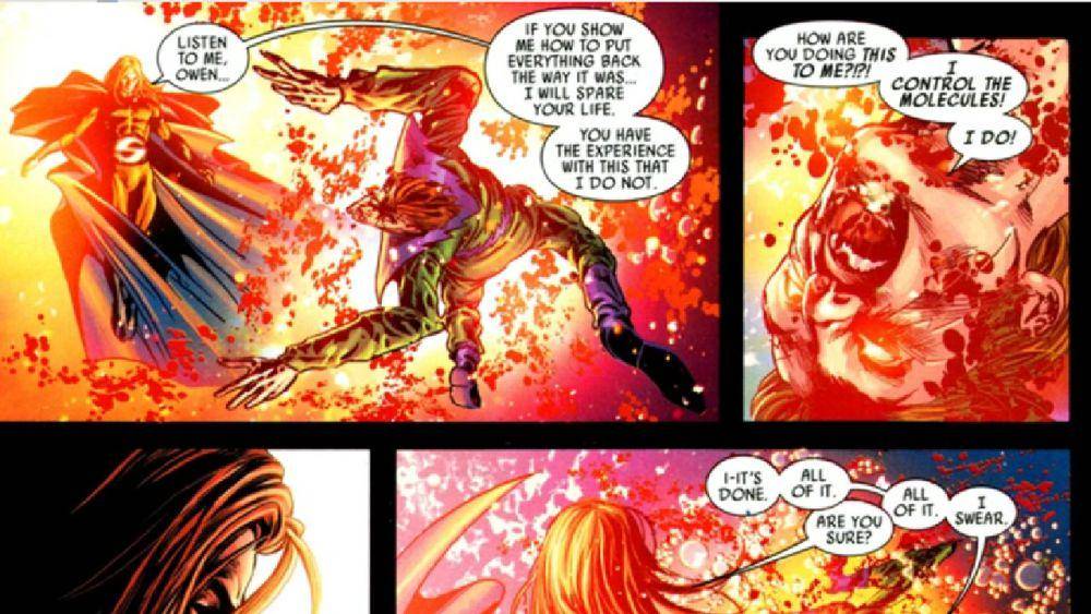 The Sentry mengalahkan Molecule Man (dok. Marvel Comics/Dark Avengers)