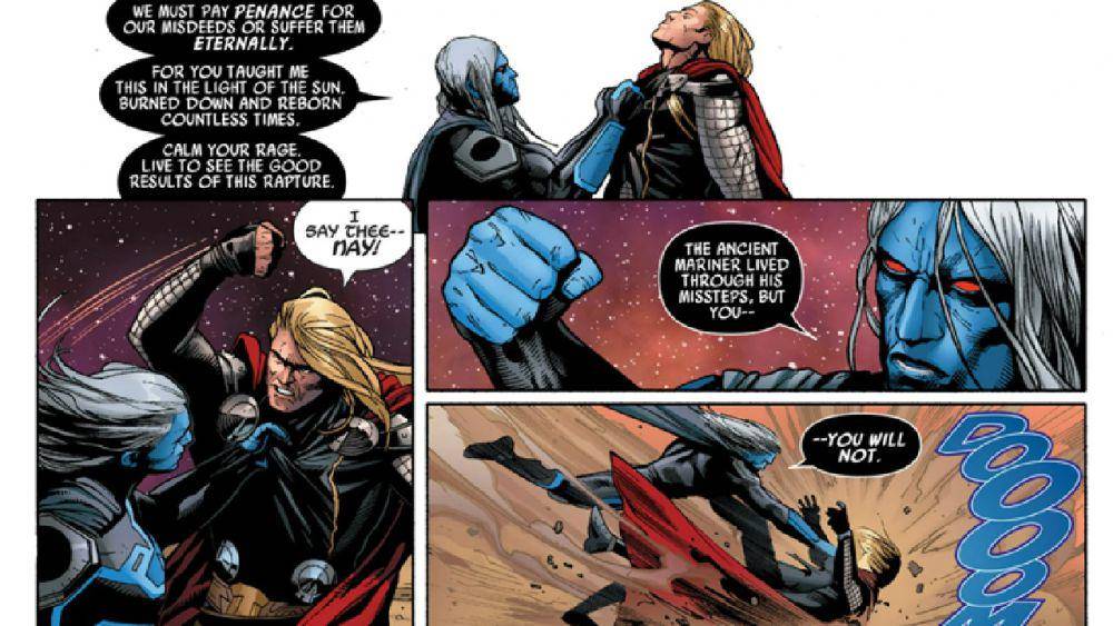 The Sentry menghajar Thor (dok. Marvel Comics/Uncanny Avengers)