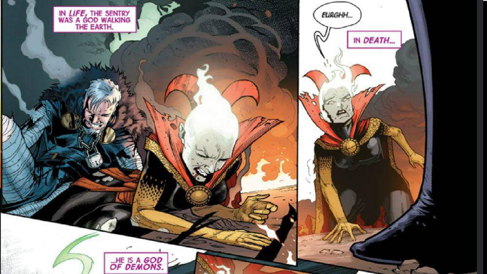 The Sentry mengalahkan Doctor Strange dan Clea (dok. Marvel Comics/Strange)