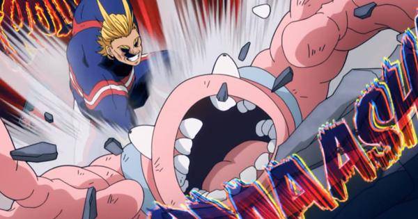 All Might menghentikan penjahat yang mengamuk - My Hero Academia: Vigilantes